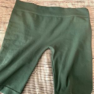 xs/s green bike shorts from Free People